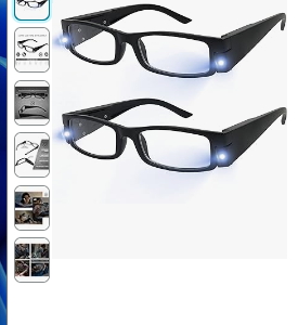 Reading Glasses with Light Bright